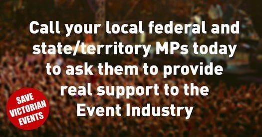 image of Call Your Local Federal and State/Territory MPs: The Event Industry Needs Real Support